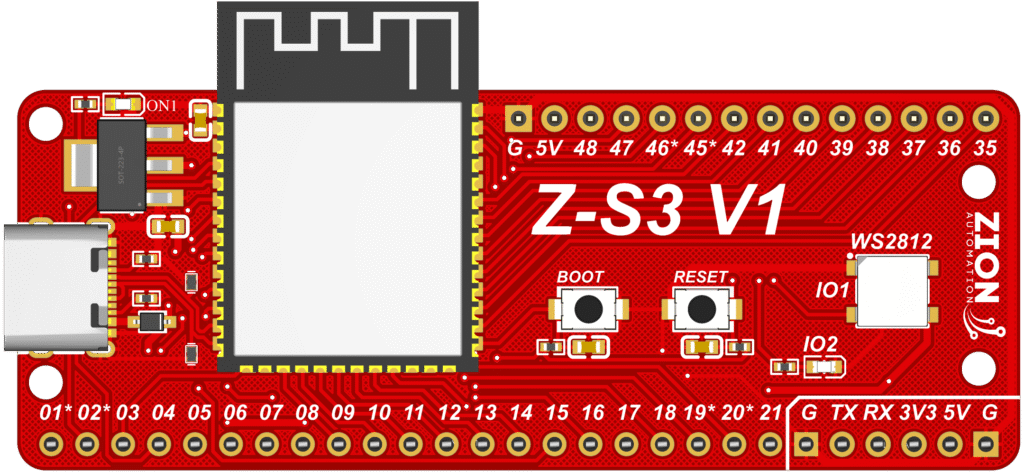 Z-S3 Pinout Layout Lateral