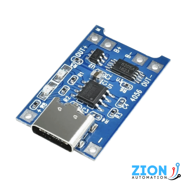 Módulo Carregador com Proteção para Baterias TP4056  Usb Tipo C