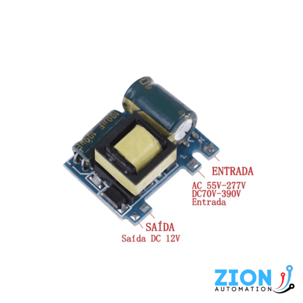 Módulo Fonte Isolada AC-DC 110V/220V - 12V 300mA