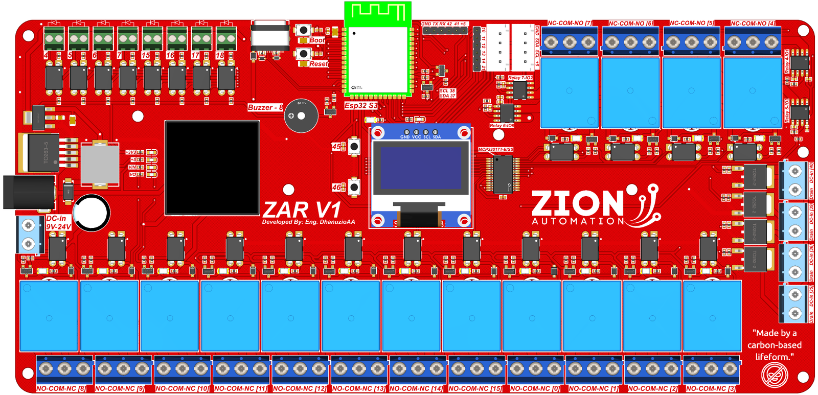 Placa de Automação Residencial ZAR V1
