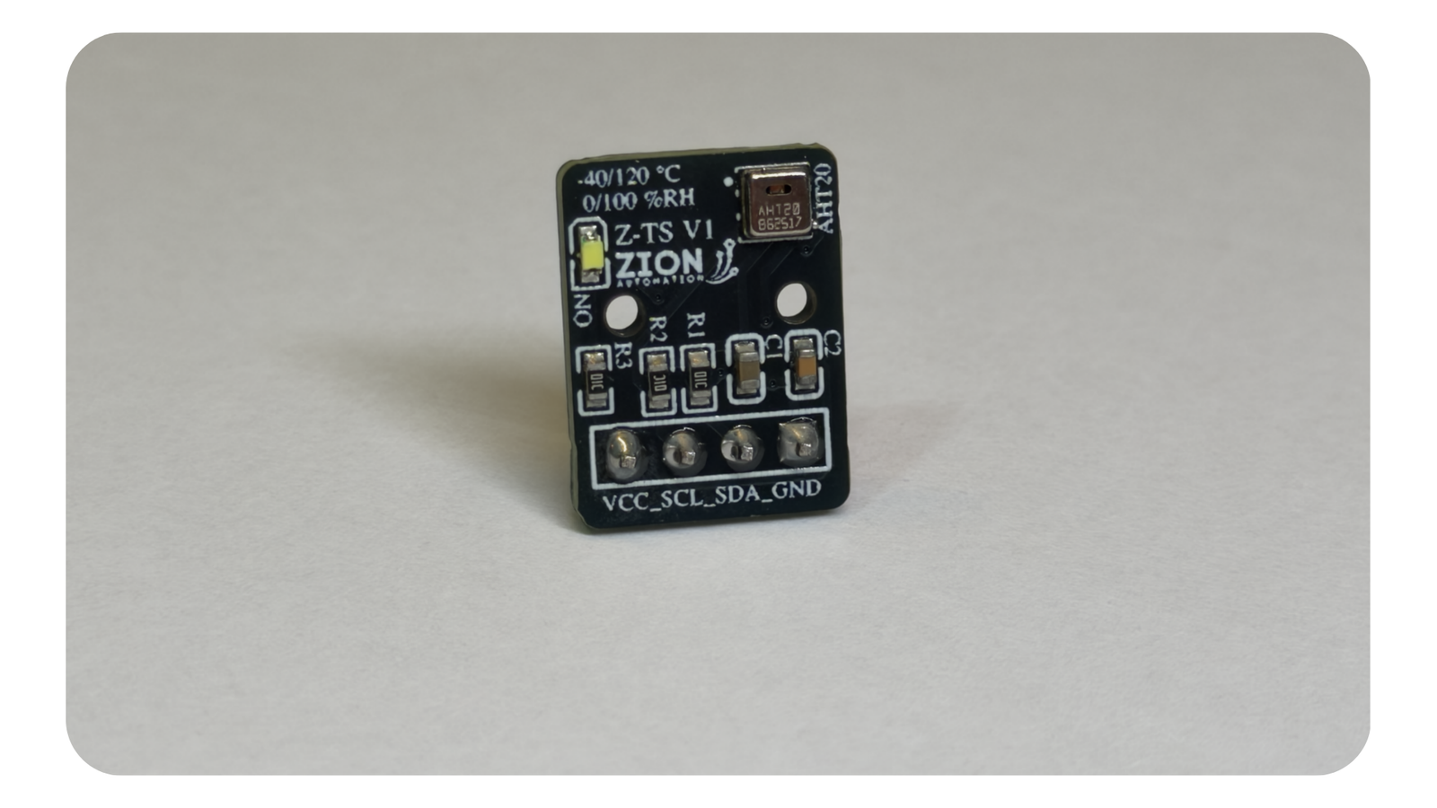 Detalhes e conexões do sensor Z-TS V1